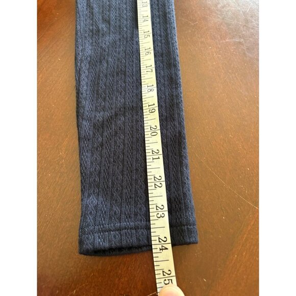 Lulus NWT Simple Adoration Pointelle Scoop Neck Sweater in Navy Blue Size Medium - Picture 8 of 12